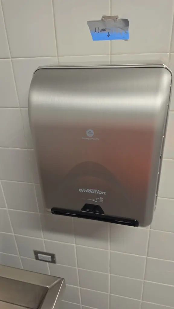New restroom fixtures cleaned before turnover